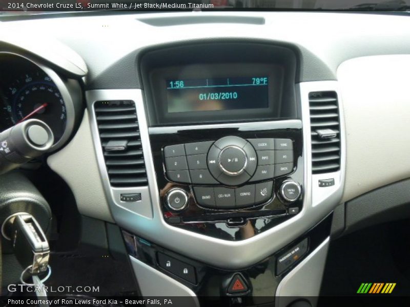 Summit White / Jet Black/Medium Titanium 2014 Chevrolet Cruze LS