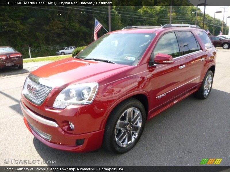 Crystal Red Tintcoat / Cashmere 2012 GMC Acadia Denali AWD