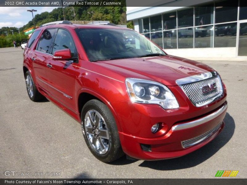 Crystal Red Tintcoat / Cashmere 2012 GMC Acadia Denali AWD