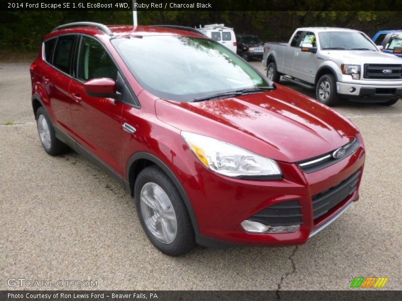 Ruby Red / Charcoal Black 2014 Ford Escape SE 1.6L EcoBoost 4WD