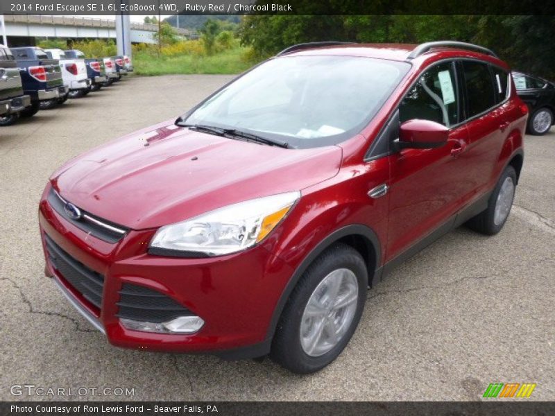 Ruby Red / Charcoal Black 2014 Ford Escape SE 1.6L EcoBoost 4WD