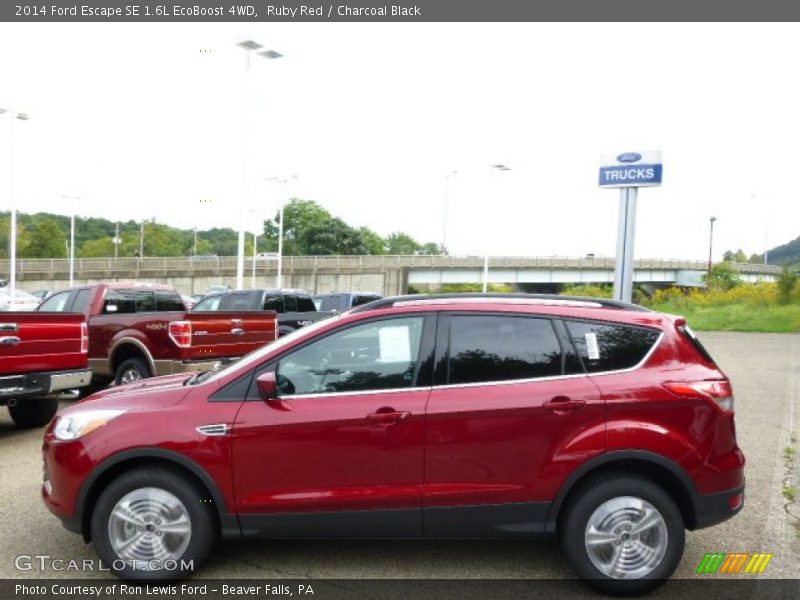Ruby Red / Charcoal Black 2014 Ford Escape SE 1.6L EcoBoost 4WD