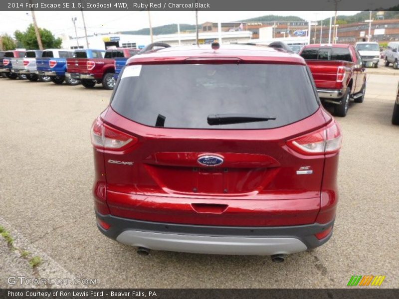 Ruby Red / Charcoal Black 2014 Ford Escape SE 1.6L EcoBoost 4WD