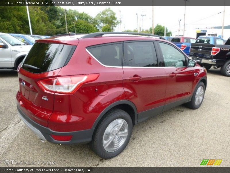 Ruby Red / Charcoal Black 2014 Ford Escape SE 1.6L EcoBoost 4WD