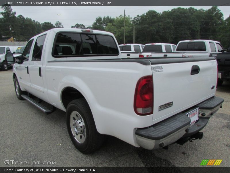 Oxford White / Tan 2006 Ford F250 Super Duty XLT Crew Cab