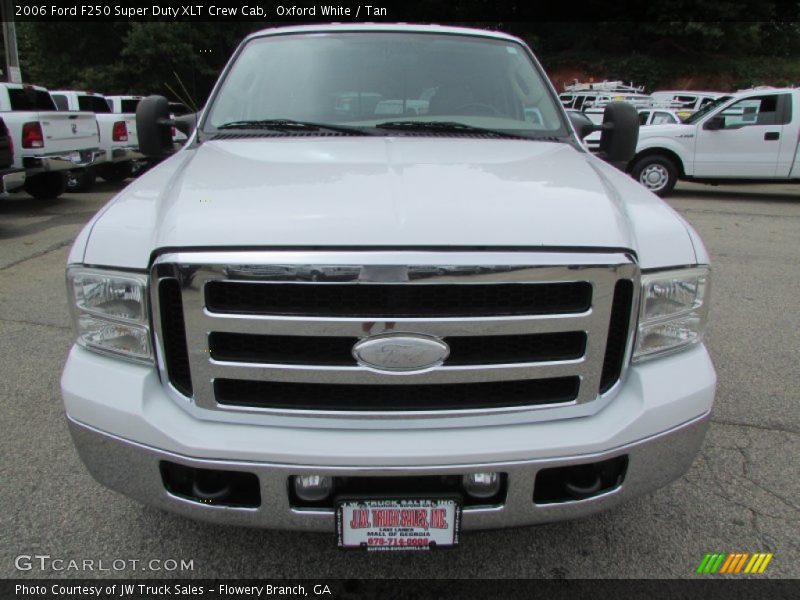 Oxford White / Tan 2006 Ford F250 Super Duty XLT Crew Cab