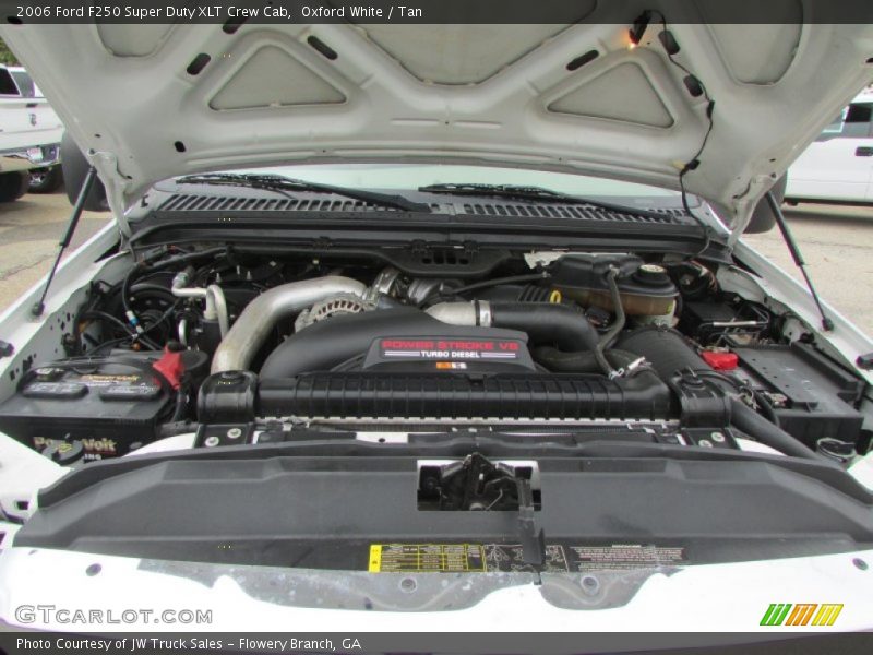 Oxford White / Tan 2006 Ford F250 Super Duty XLT Crew Cab