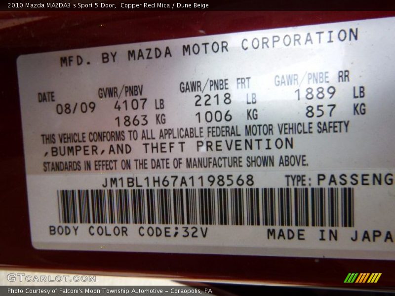Copper Red Mica / Dune Beige 2010 Mazda MAZDA3 s Sport 5 Door