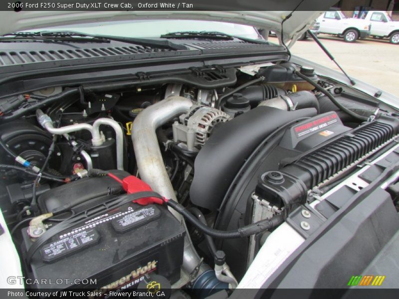Oxford White / Tan 2006 Ford F250 Super Duty XLT Crew Cab