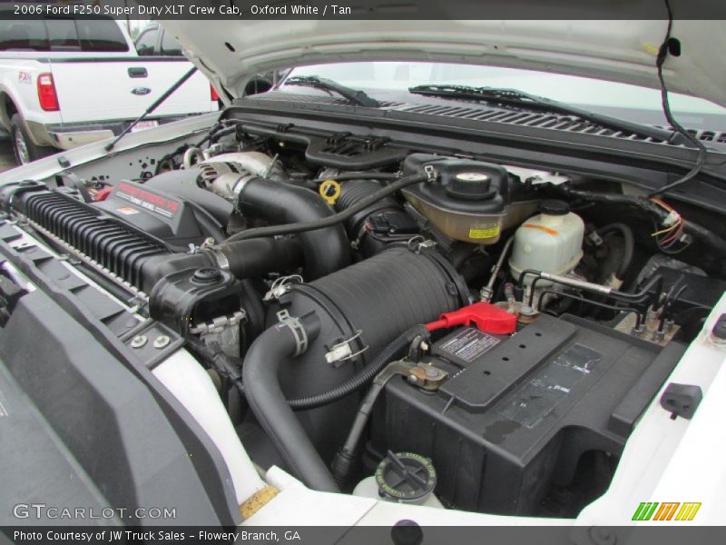 Oxford White / Tan 2006 Ford F250 Super Duty XLT Crew Cab