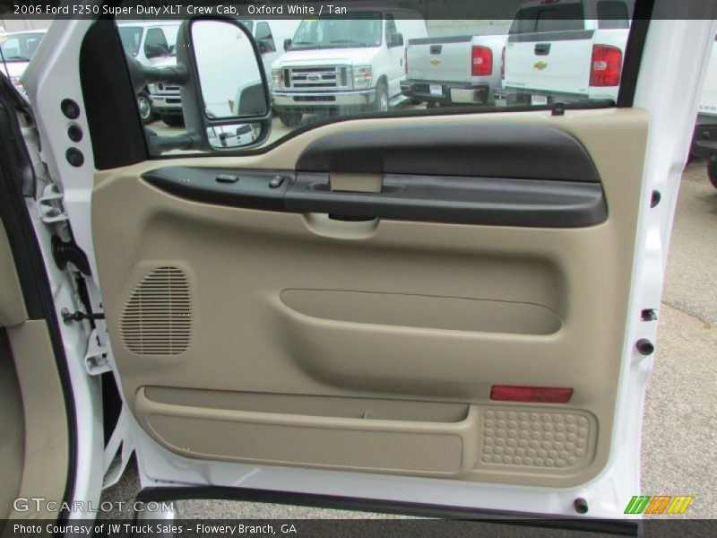 Oxford White / Tan 2006 Ford F250 Super Duty XLT Crew Cab