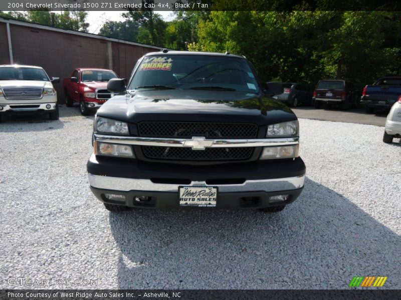 Black / Tan 2004 Chevrolet Silverado 1500 Z71 Extended Cab 4x4