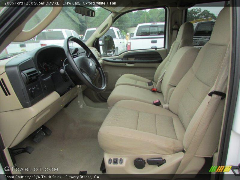 Oxford White / Tan 2006 Ford F250 Super Duty XLT Crew Cab