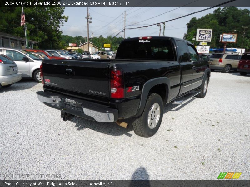 Black / Tan 2004 Chevrolet Silverado 1500 Z71 Extended Cab 4x4