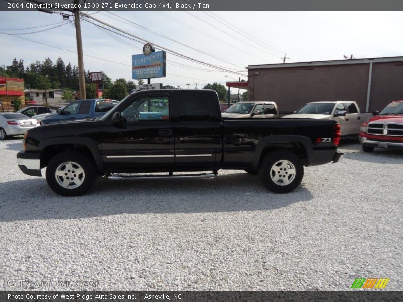 Black / Tan 2004 Chevrolet Silverado 1500 Z71 Extended Cab 4x4