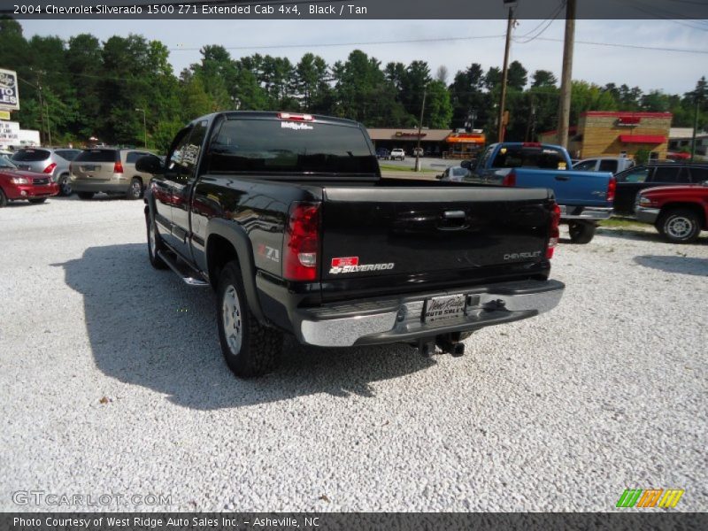 Black / Tan 2004 Chevrolet Silverado 1500 Z71 Extended Cab 4x4