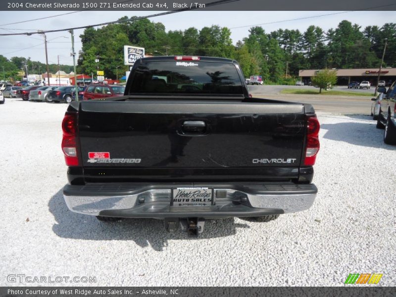 Black / Tan 2004 Chevrolet Silverado 1500 Z71 Extended Cab 4x4