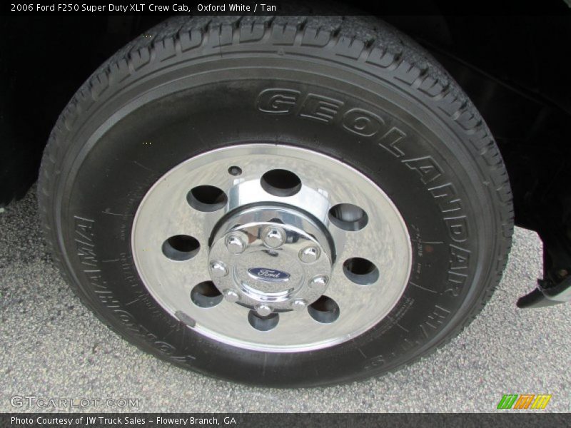 Oxford White / Tan 2006 Ford F250 Super Duty XLT Crew Cab