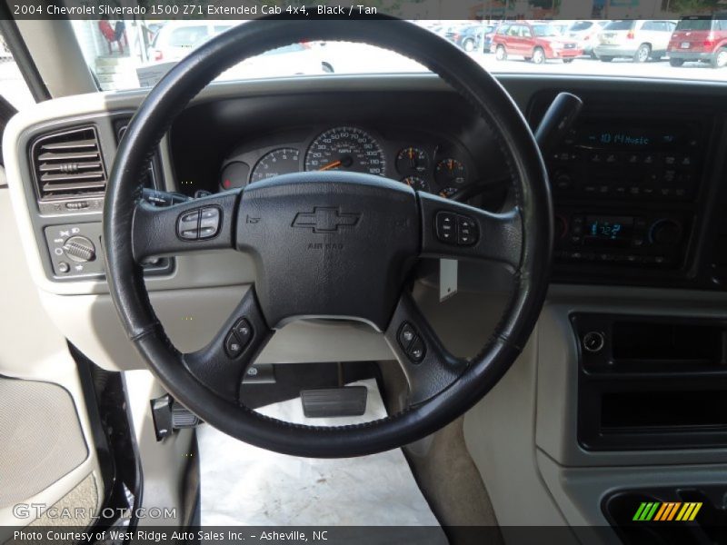 Black / Tan 2004 Chevrolet Silverado 1500 Z71 Extended Cab 4x4