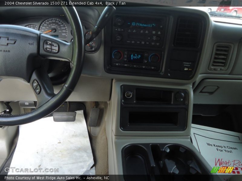Black / Tan 2004 Chevrolet Silverado 1500 Z71 Extended Cab 4x4