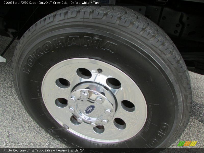 Oxford White / Tan 2006 Ford F250 Super Duty XLT Crew Cab