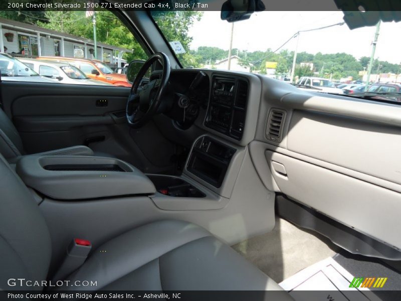 Black / Tan 2004 Chevrolet Silverado 1500 Z71 Extended Cab 4x4