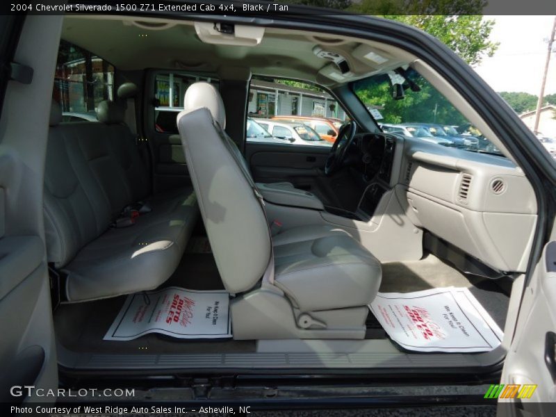 Black / Tan 2004 Chevrolet Silverado 1500 Z71 Extended Cab 4x4