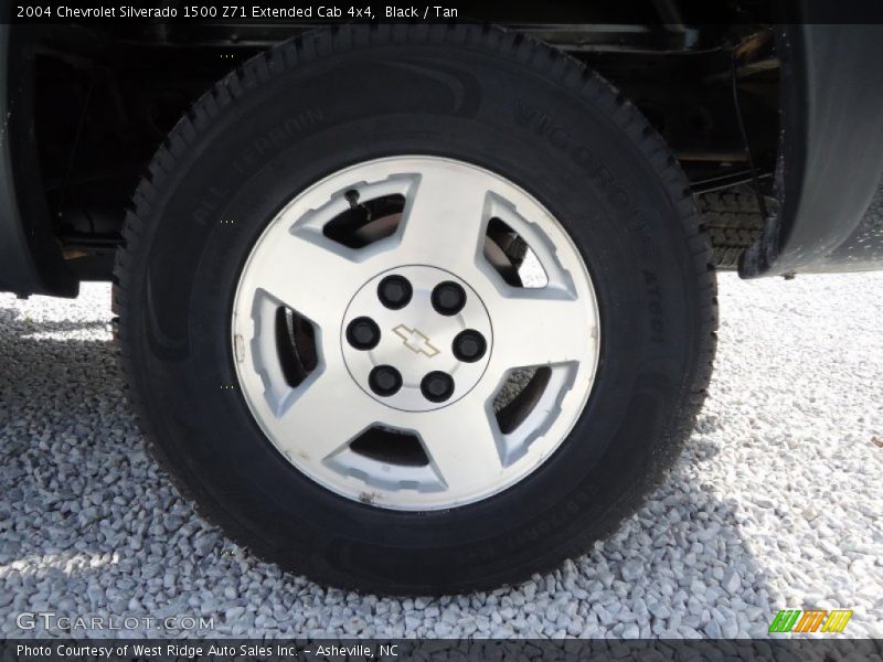 Black / Tan 2004 Chevrolet Silverado 1500 Z71 Extended Cab 4x4