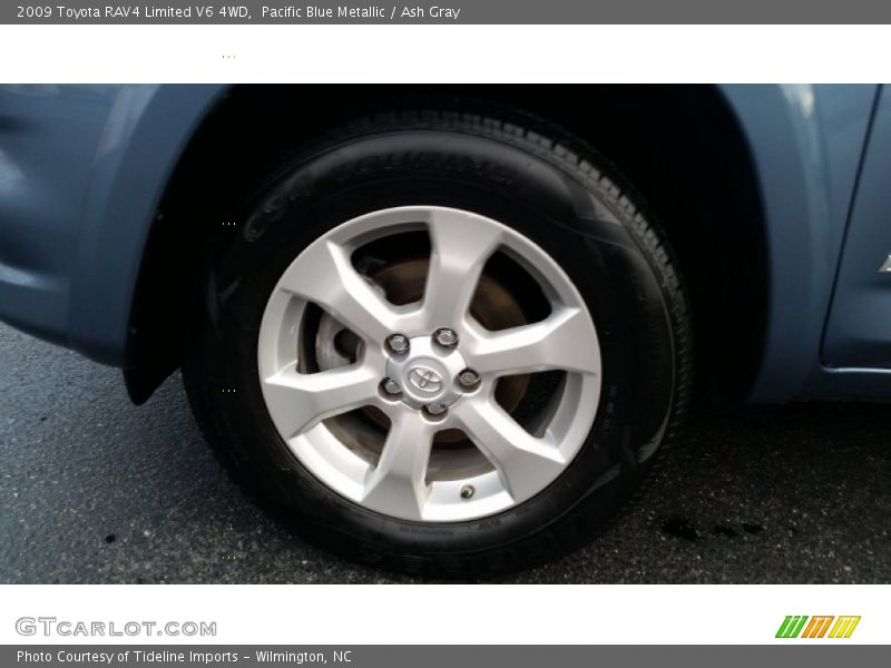 Pacific Blue Metallic / Ash Gray 2009 Toyota RAV4 Limited V6 4WD