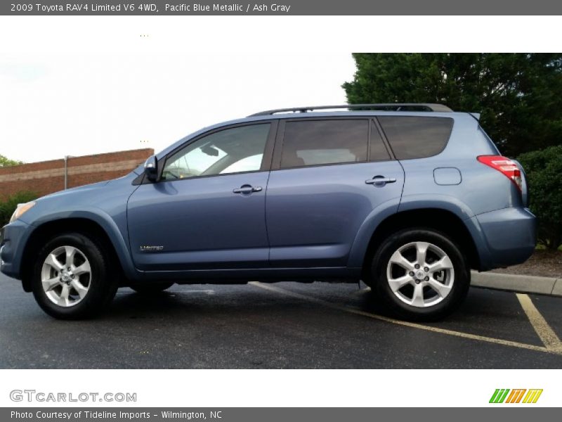 Pacific Blue Metallic / Ash Gray 2009 Toyota RAV4 Limited V6 4WD