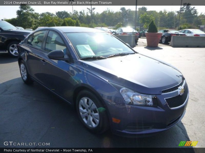 Blue Ray Metallic / Jet Black/Medium Titanium 2014 Chevrolet Cruze LS