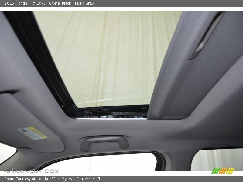 Crystal Black Pearl / Gray 2015 Honda Pilot EX-L