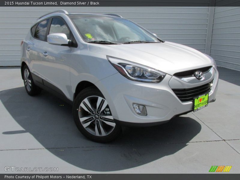Diamond Silver / Black 2015 Hyundai Tucson Limited