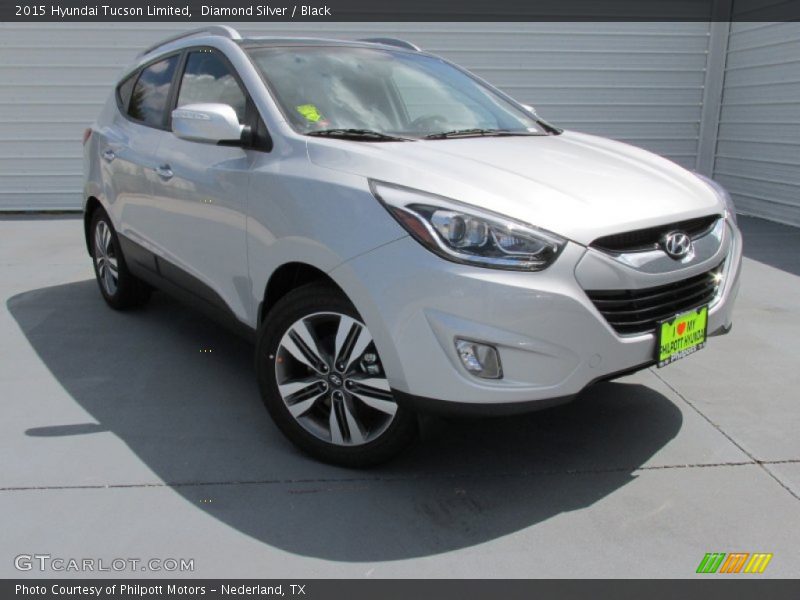 Diamond Silver / Black 2015 Hyundai Tucson Limited