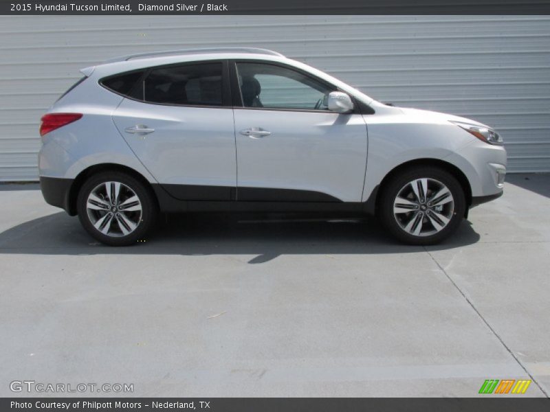 Diamond Silver / Black 2015 Hyundai Tucson Limited