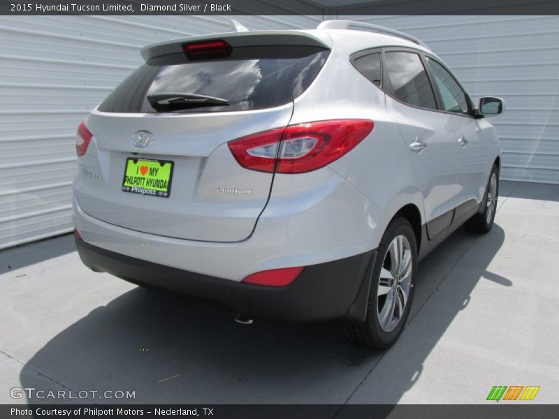 Diamond Silver / Black 2015 Hyundai Tucson Limited