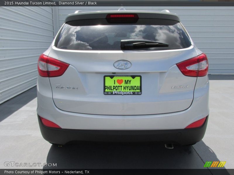 Diamond Silver / Black 2015 Hyundai Tucson Limited