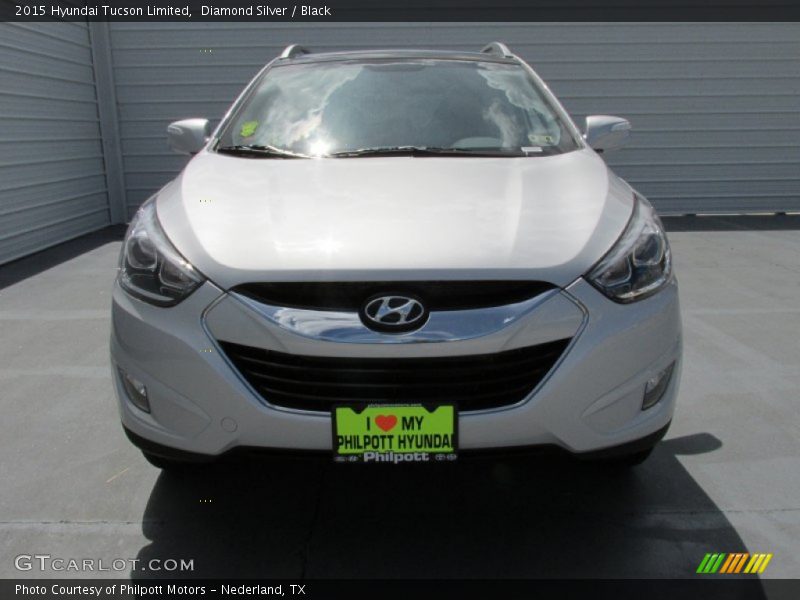 Diamond Silver / Black 2015 Hyundai Tucson Limited