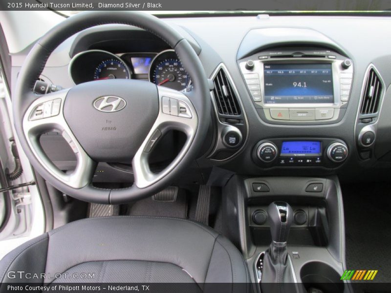 Diamond Silver / Black 2015 Hyundai Tucson Limited