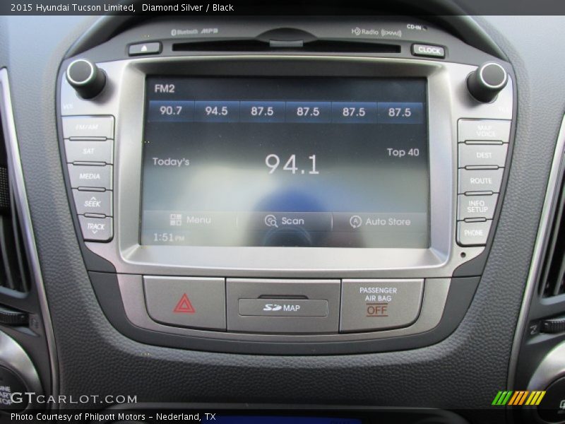 Diamond Silver / Black 2015 Hyundai Tucson Limited