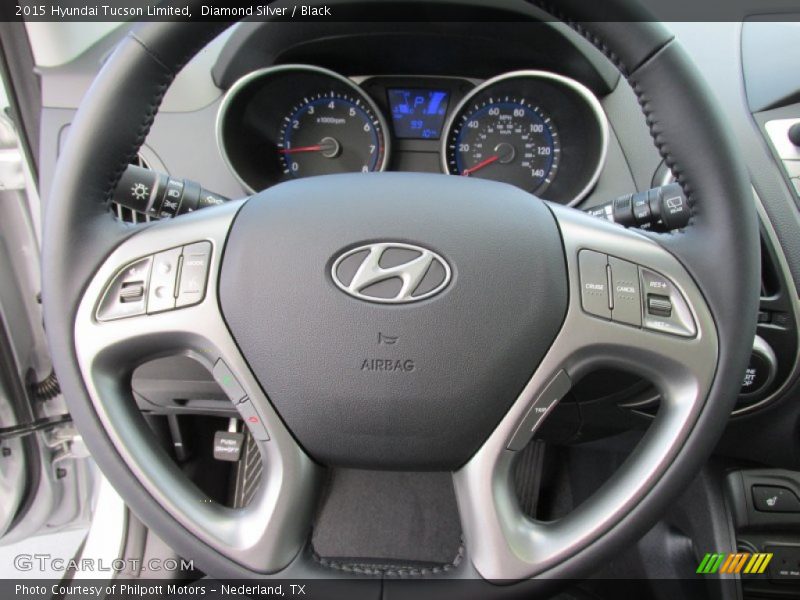 Diamond Silver / Black 2015 Hyundai Tucson Limited