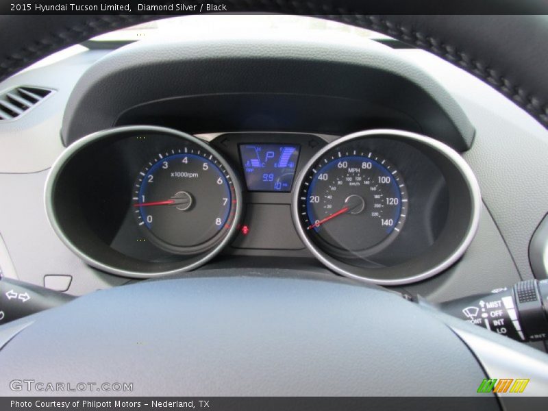 Diamond Silver / Black 2015 Hyundai Tucson Limited