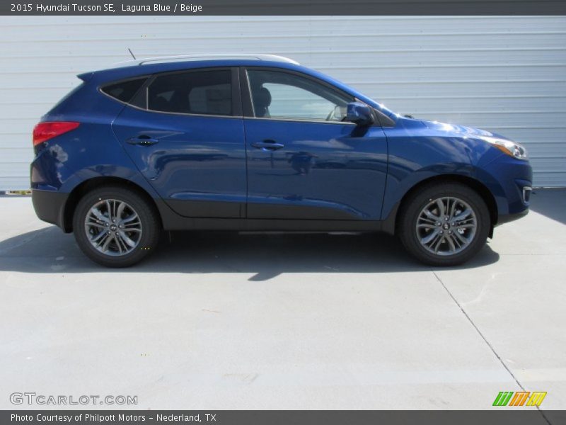 Laguna Blue / Beige 2015 Hyundai Tucson SE