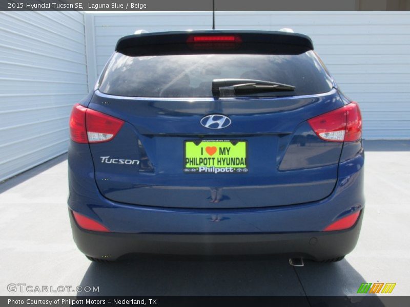 Laguna Blue / Beige 2015 Hyundai Tucson SE