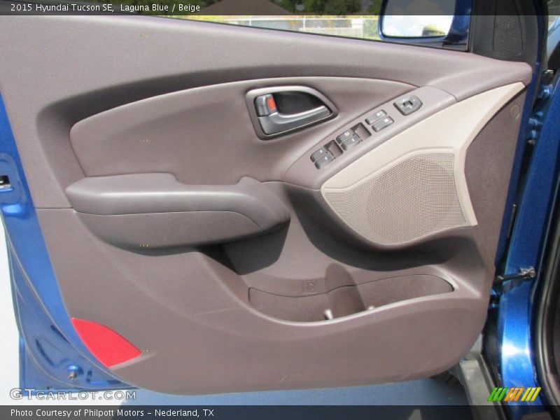 Laguna Blue / Beige 2015 Hyundai Tucson SE