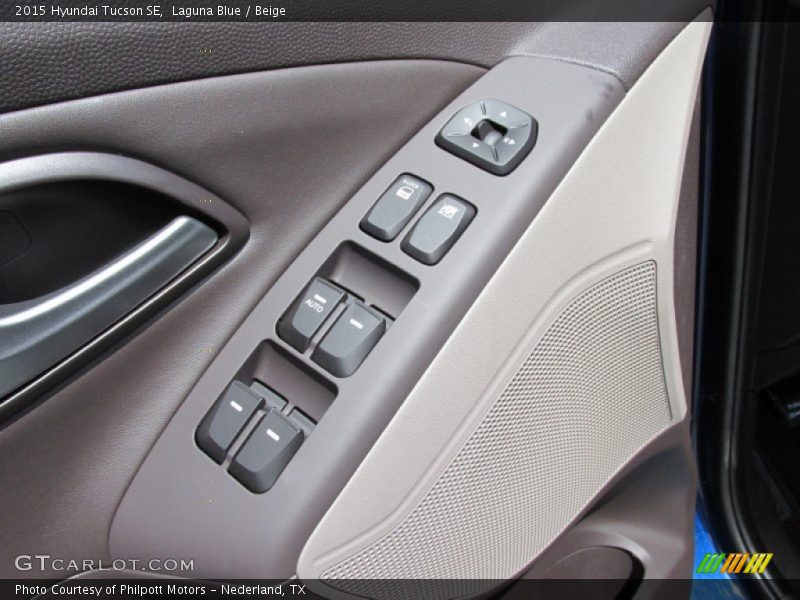 Laguna Blue / Beige 2015 Hyundai Tucson SE