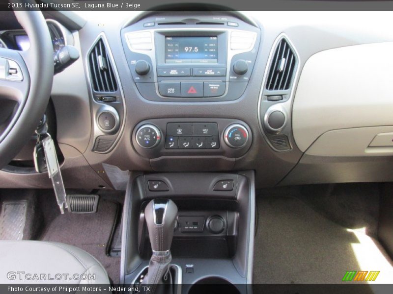 Laguna Blue / Beige 2015 Hyundai Tucson SE