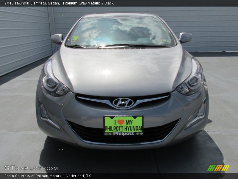 Titanium Gray Metallic / Black 2015 Hyundai Elantra SE Sedan