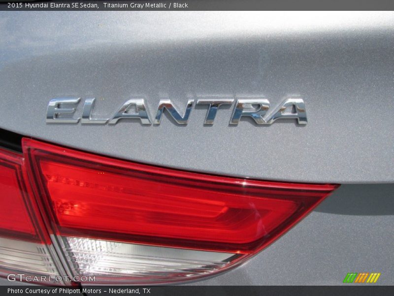 Titanium Gray Metallic / Black 2015 Hyundai Elantra SE Sedan