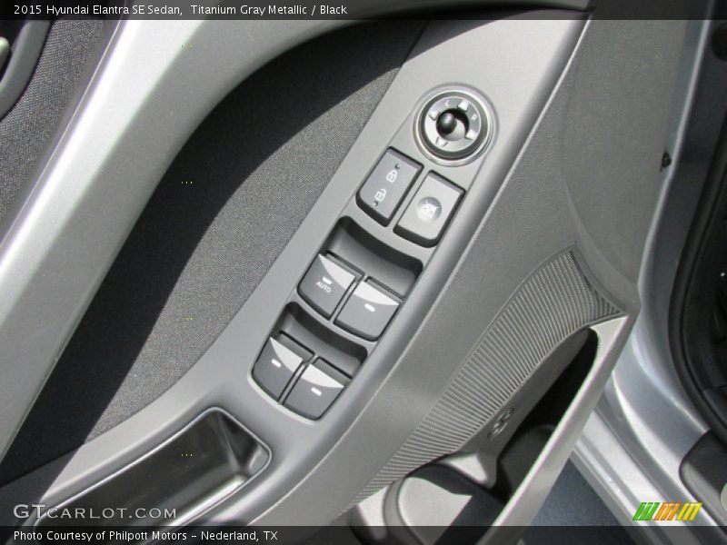 Titanium Gray Metallic / Black 2015 Hyundai Elantra SE Sedan